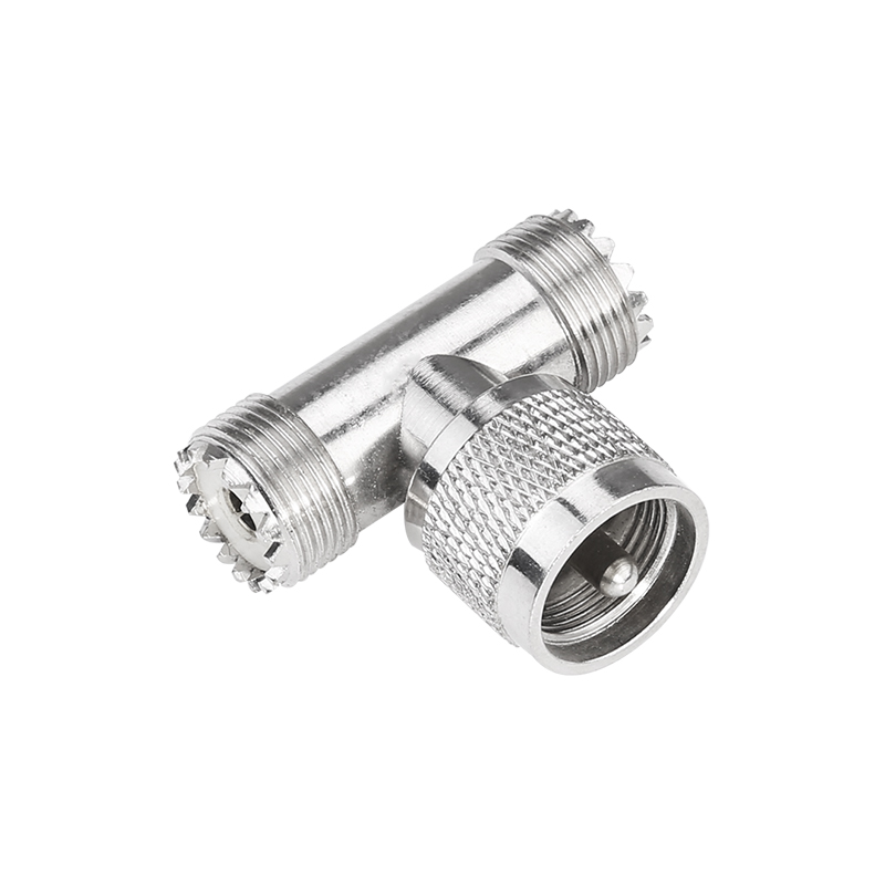 Złącze żeńskie UHF do męskiego UHF T RF